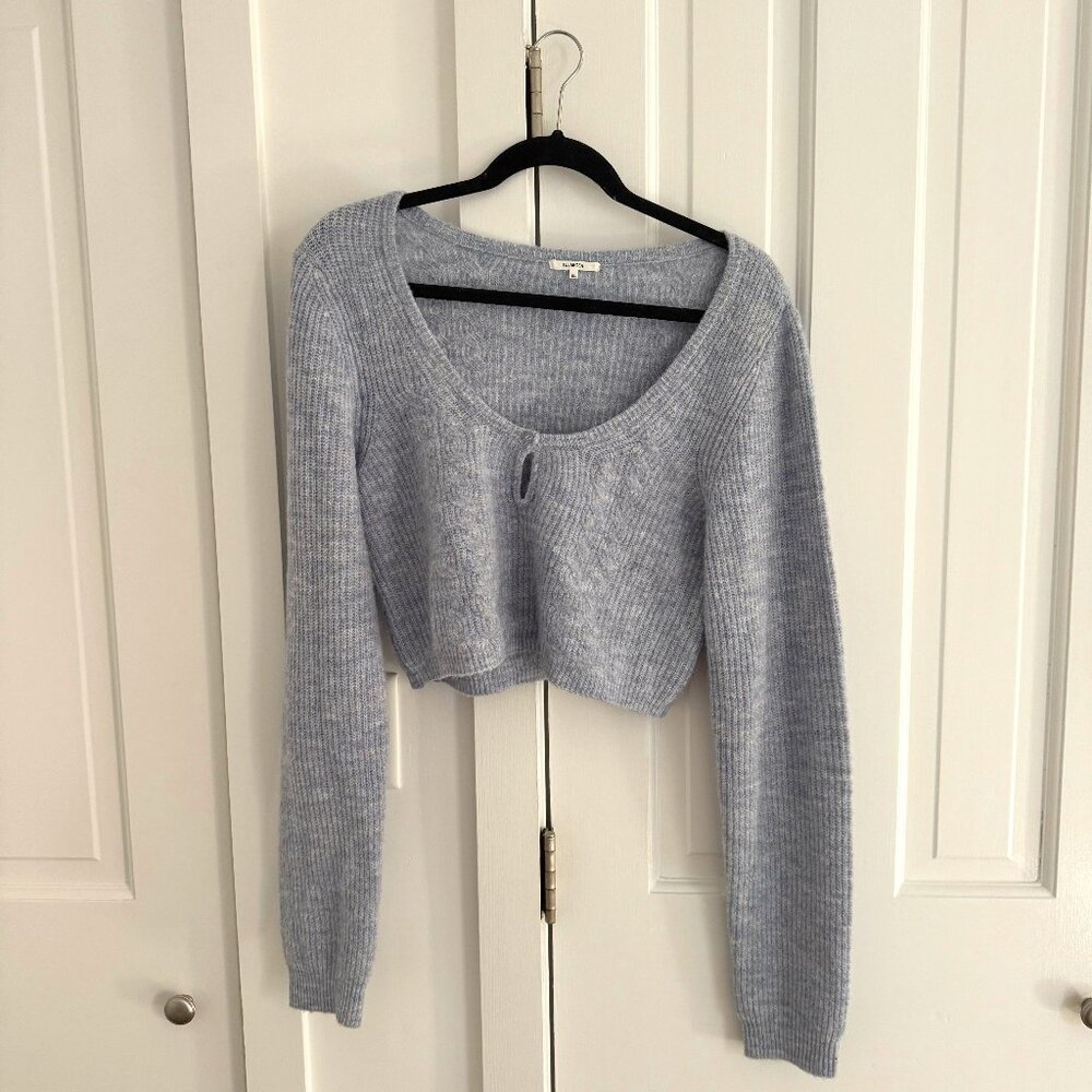 Revolve cropped knit sweater